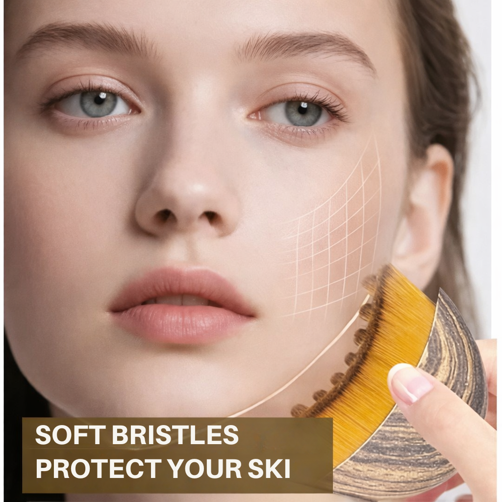 Brosse de massage facial ergonomique
