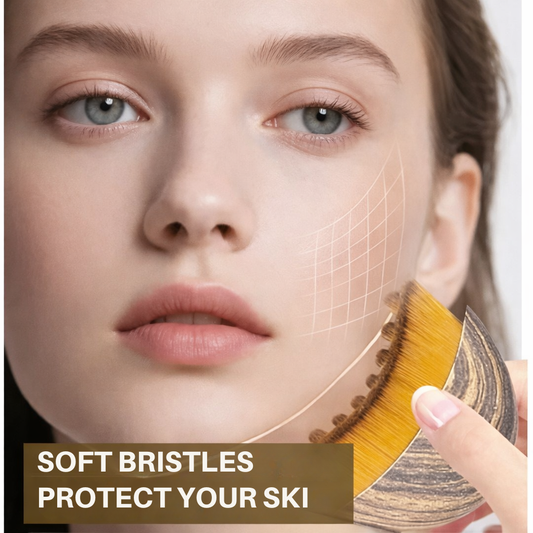 Brosse de massage facial ergonomique