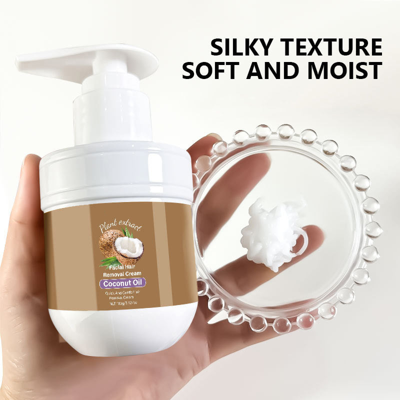 Crème dépilatoire visage à l’huile de coco 100 g