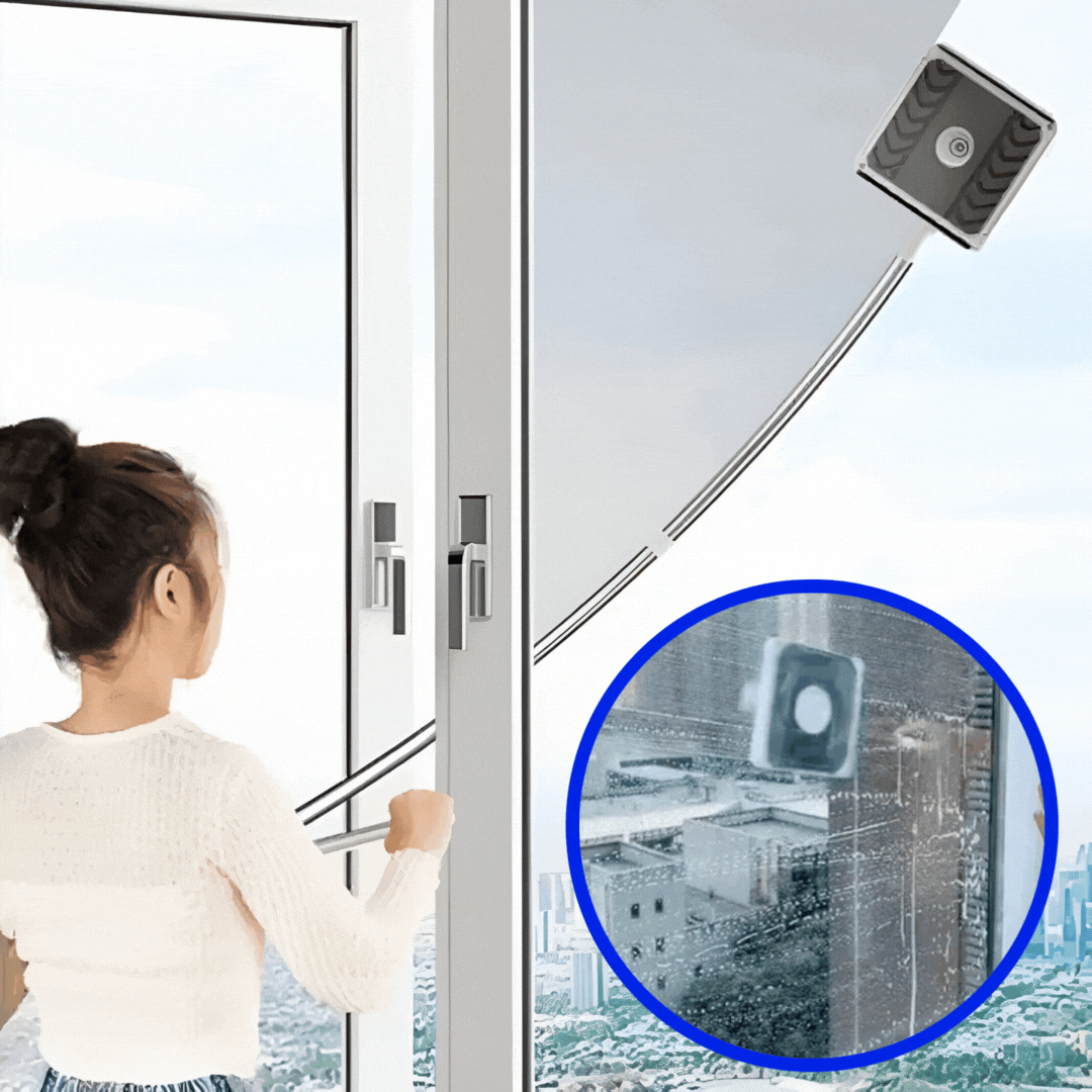 Nettoyant vitres magnétique double face