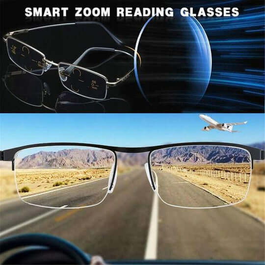 Lunettes à verres progressifs avec traitement antireflet