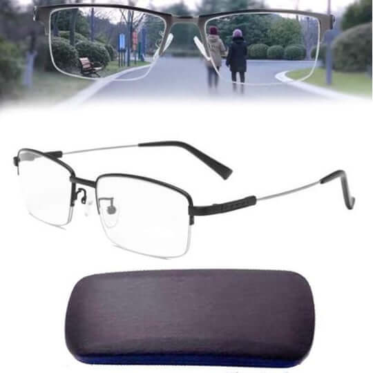 Lunettes à verres progressifs avec traitement antireflet