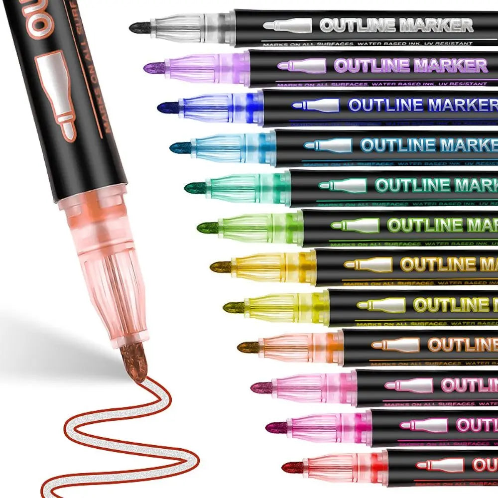 Feutres à effets métallisés, lots de 8 à 48 couleurs