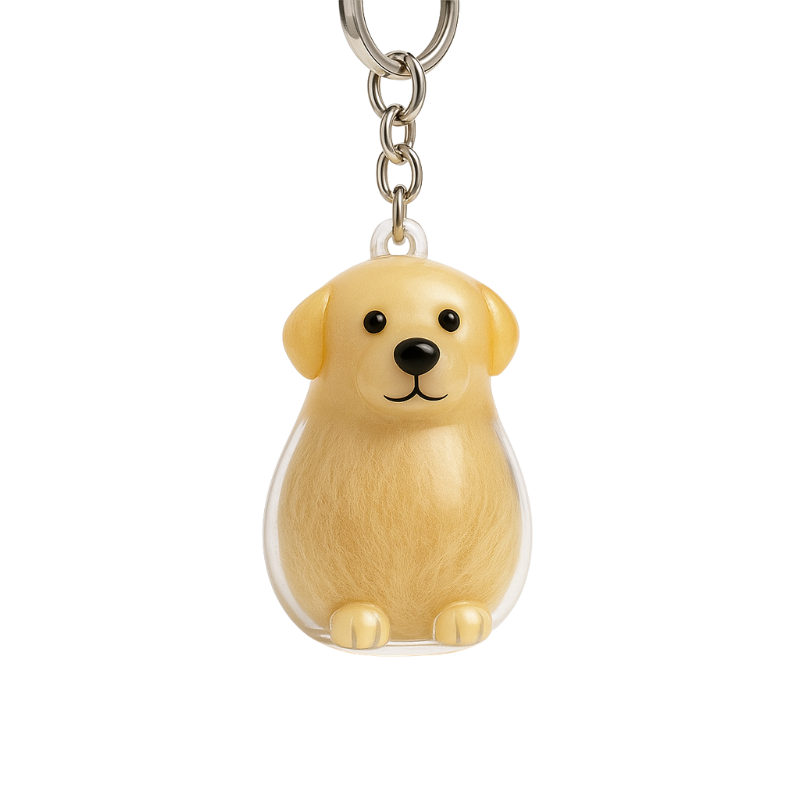 Porte Cles Souvenir Poils Animal - Capsule Memoire - image 2