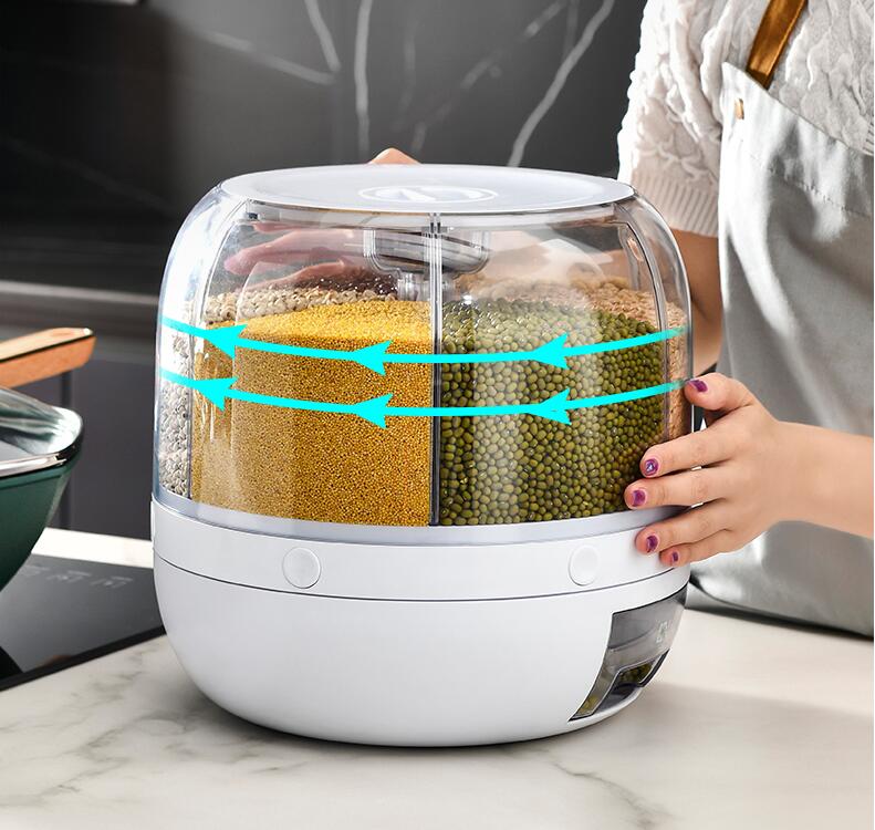 Distributeur rotatif pour céréales et aliments secs