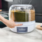 Distributeur rotatif pour céréales et aliments secs