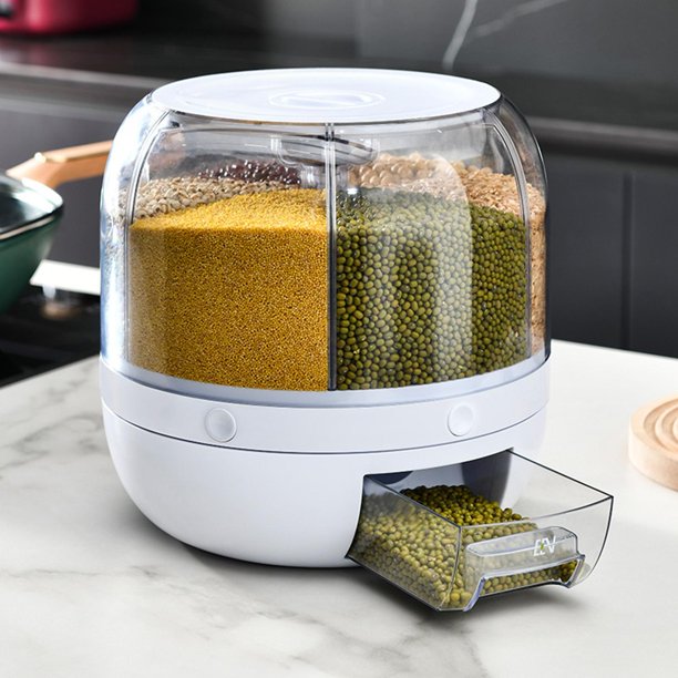 Distributeur rotatif pour céréales et aliments secs