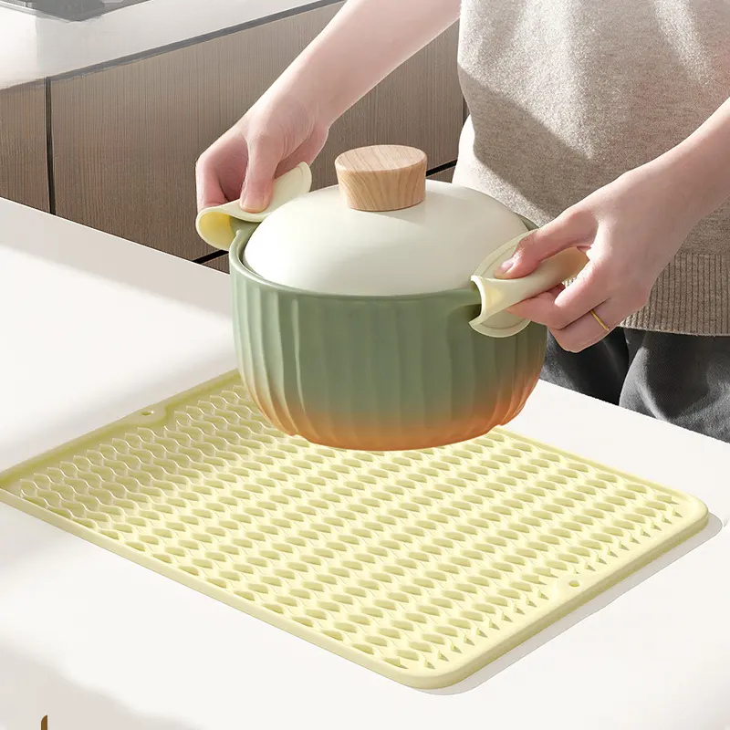 Tapis d’égouttage en silicone, 30 × 40 cm