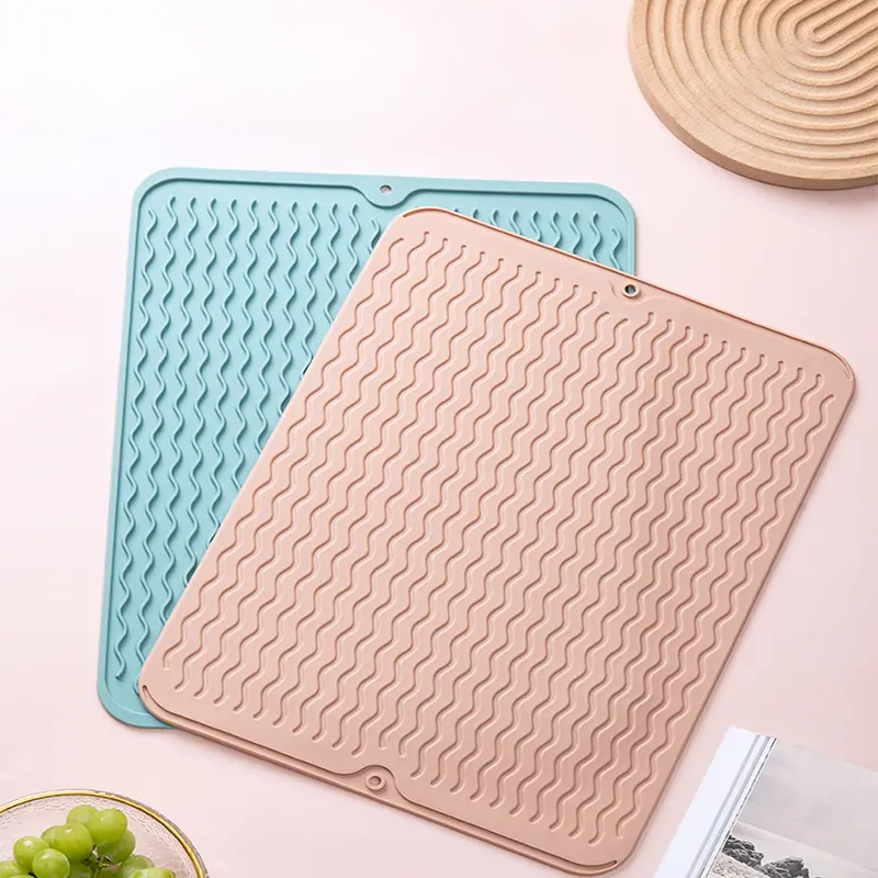 Tapis d’égouttage en silicone, 30 × 40 cm
