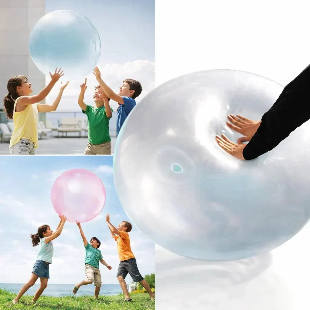 Grande balle de jeu gonflable avec tube de gonflage