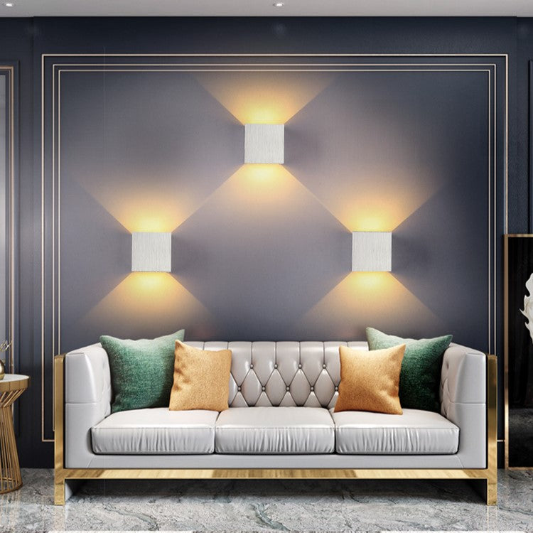 Applique LED en aluminium et acrylique, 6 W