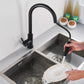 Robinet de cuisine en acier inoxydable à commande tactile