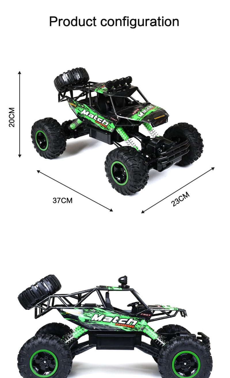 Voiture radiocommandée tout-terrain 4 × 4, échelle 1:12