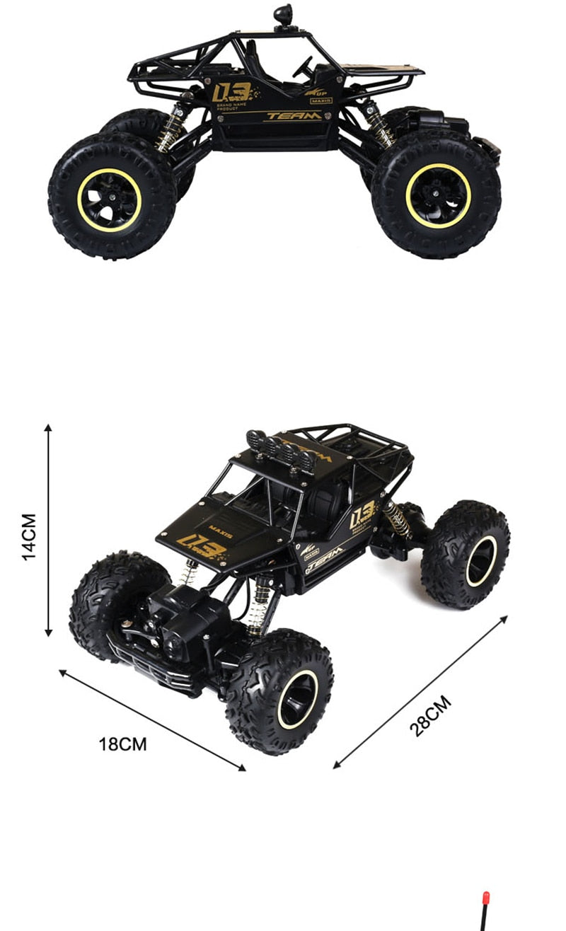 Voiture radiocommandée tout-terrain 4 × 4, échelle 1:12