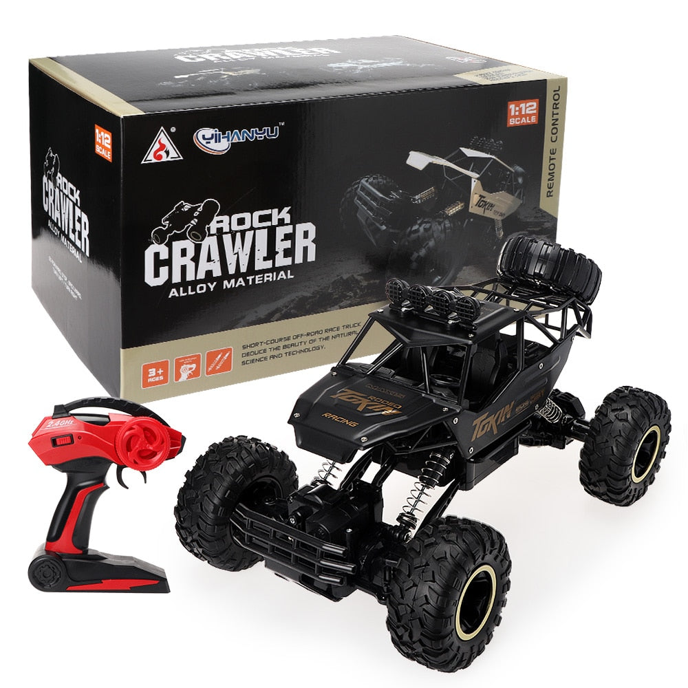 Voiture radiocommandée tout-terrain 4 × 4, échelle 1:12