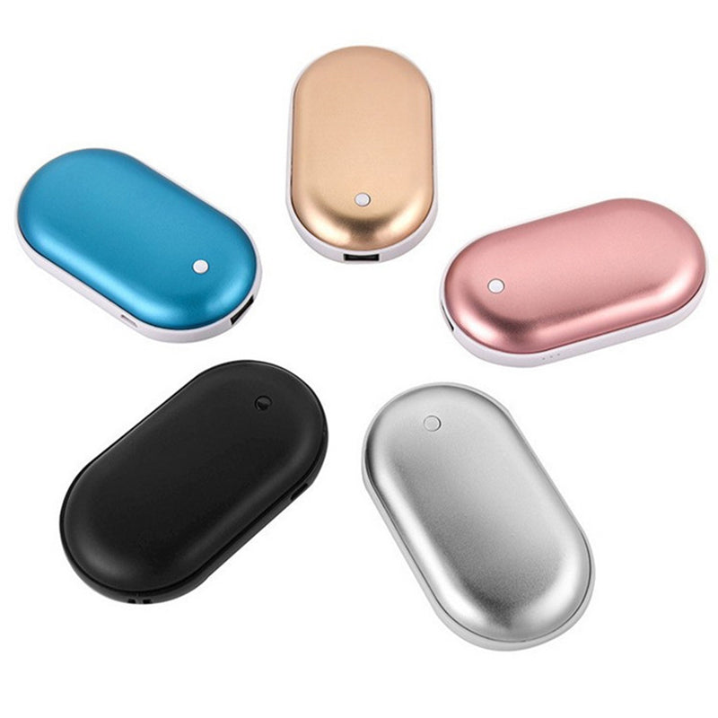 Chauffe-mains rechargeable avec fonction batterie externe, 5 200 mAh