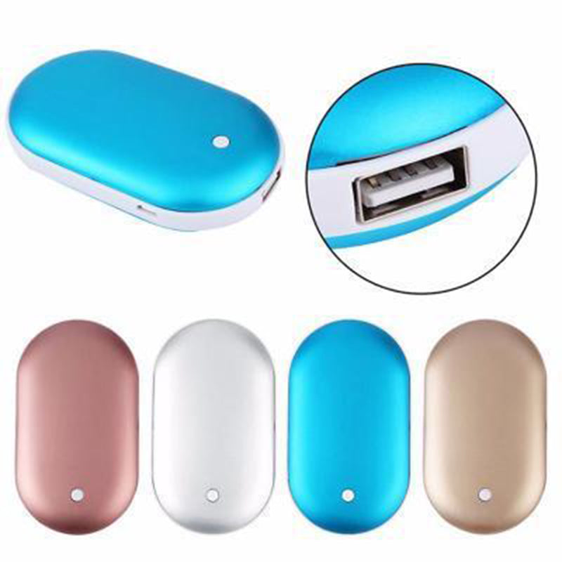 Chauffe-mains rechargeable avec fonction batterie externe, 5 200 mAh