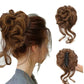 Chignon bouclé synthétique avec pince