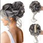 Chignon bouclé synthétique avec pince