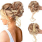 Chignon bouclé synthétique avec pince