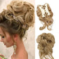 Chignon bouclé synthétique avec pince