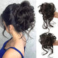 Chignon bouclé synthétique avec pince