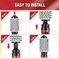 Brosse soufflante rotative avec 2 brosses interchangeables