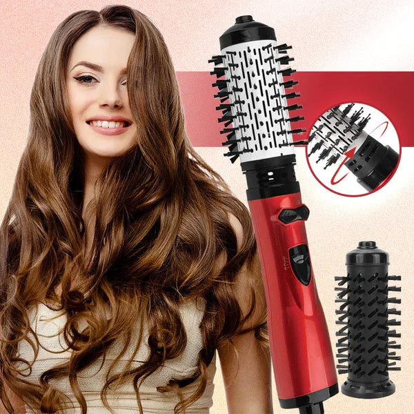 Brosse soufflante rotative avec 2 brosses interchangeables