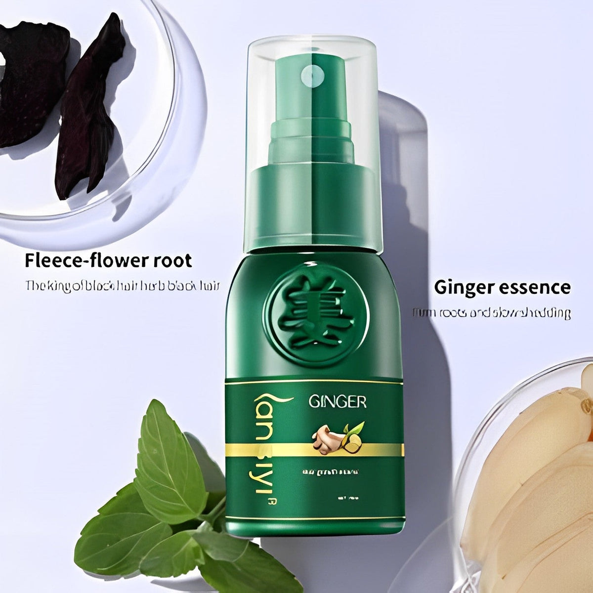 Spray capillaire au gingembre et au ginseng