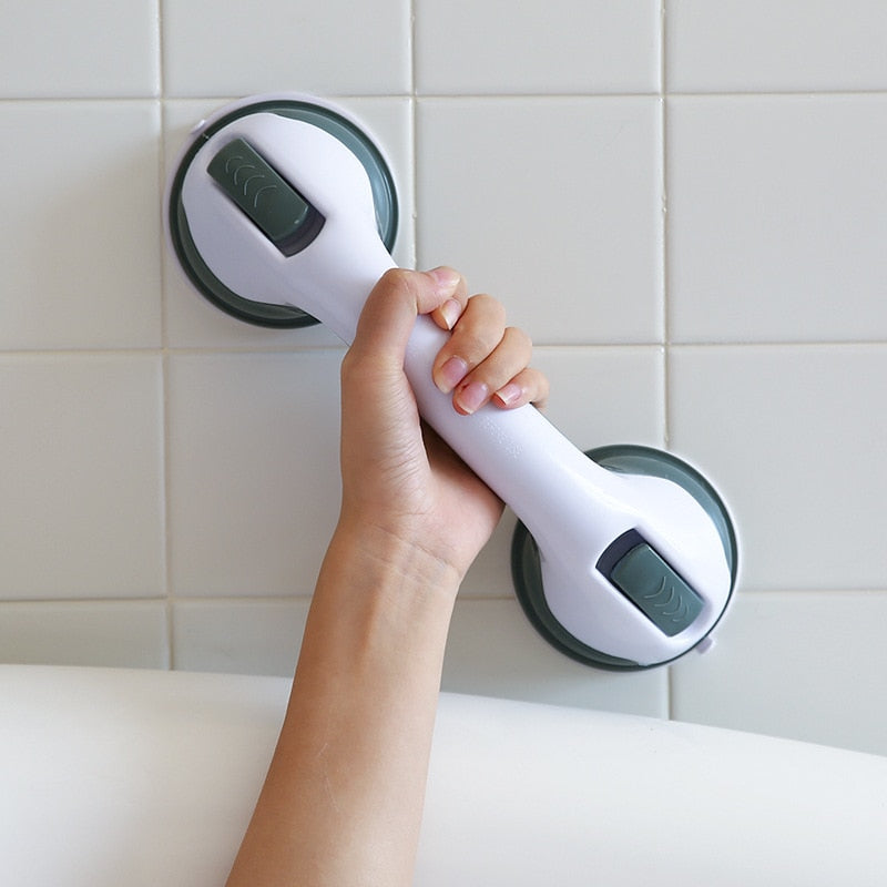 Poignée de maintien à ventouses pour salle de bain