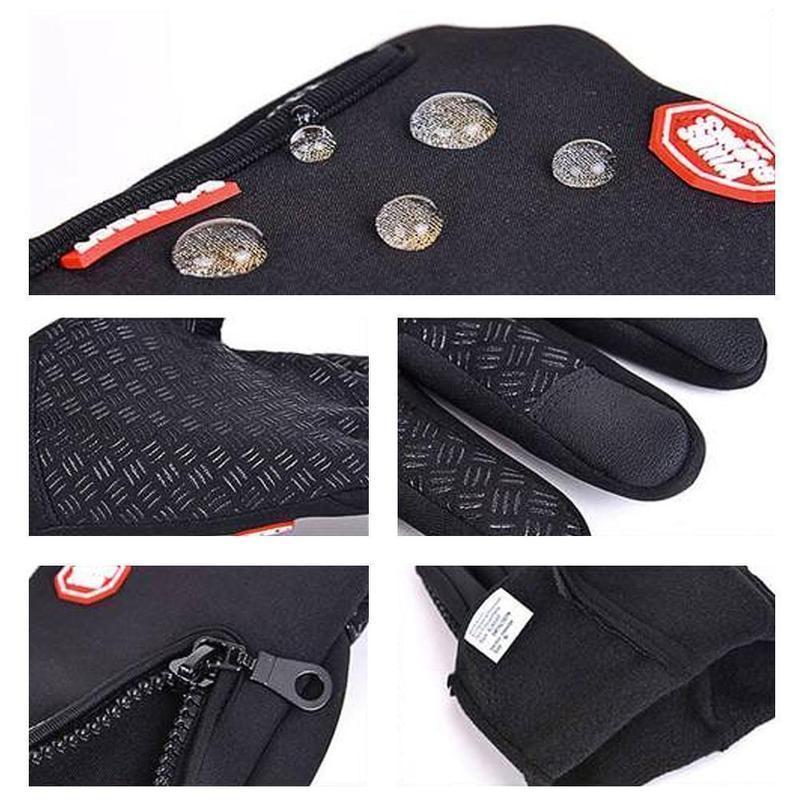 Gants d’hiver doublés polaire compatibles écrans tactiles