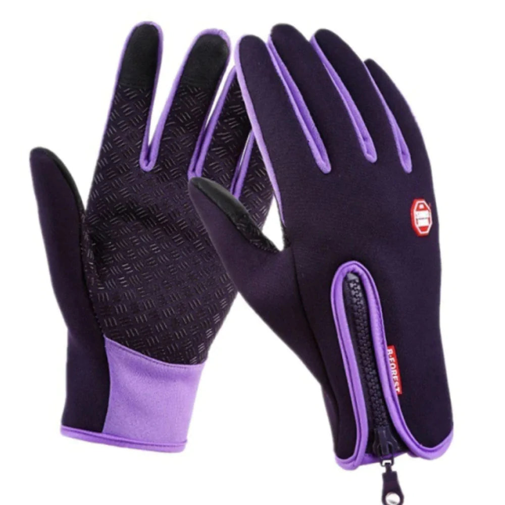 Gants d’hiver doublés polaire compatibles écrans tactiles