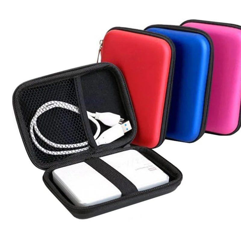 Étui de transport pour disque dur avec poche accessoires