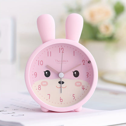 Réveil analogique lapin avec veilleuse