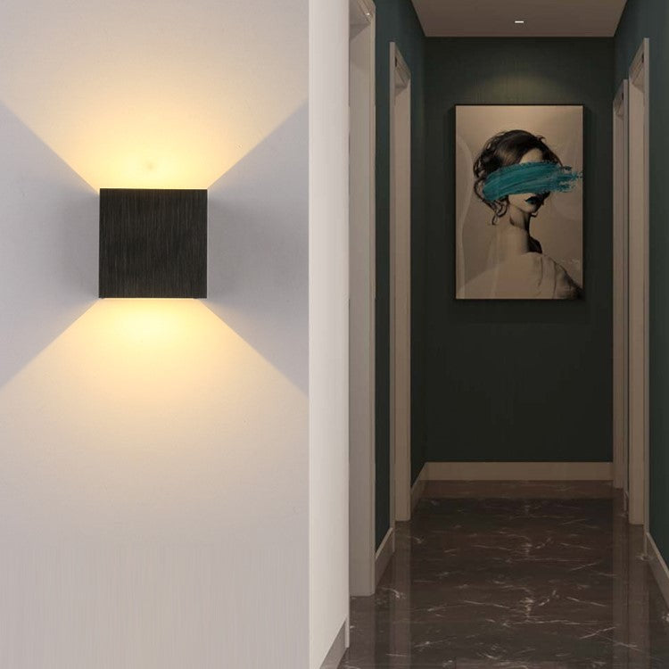 Applique LED en aluminium et acrylique, 6 W