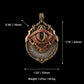 Collier pour homme avec pendentif œil en alliage métallique