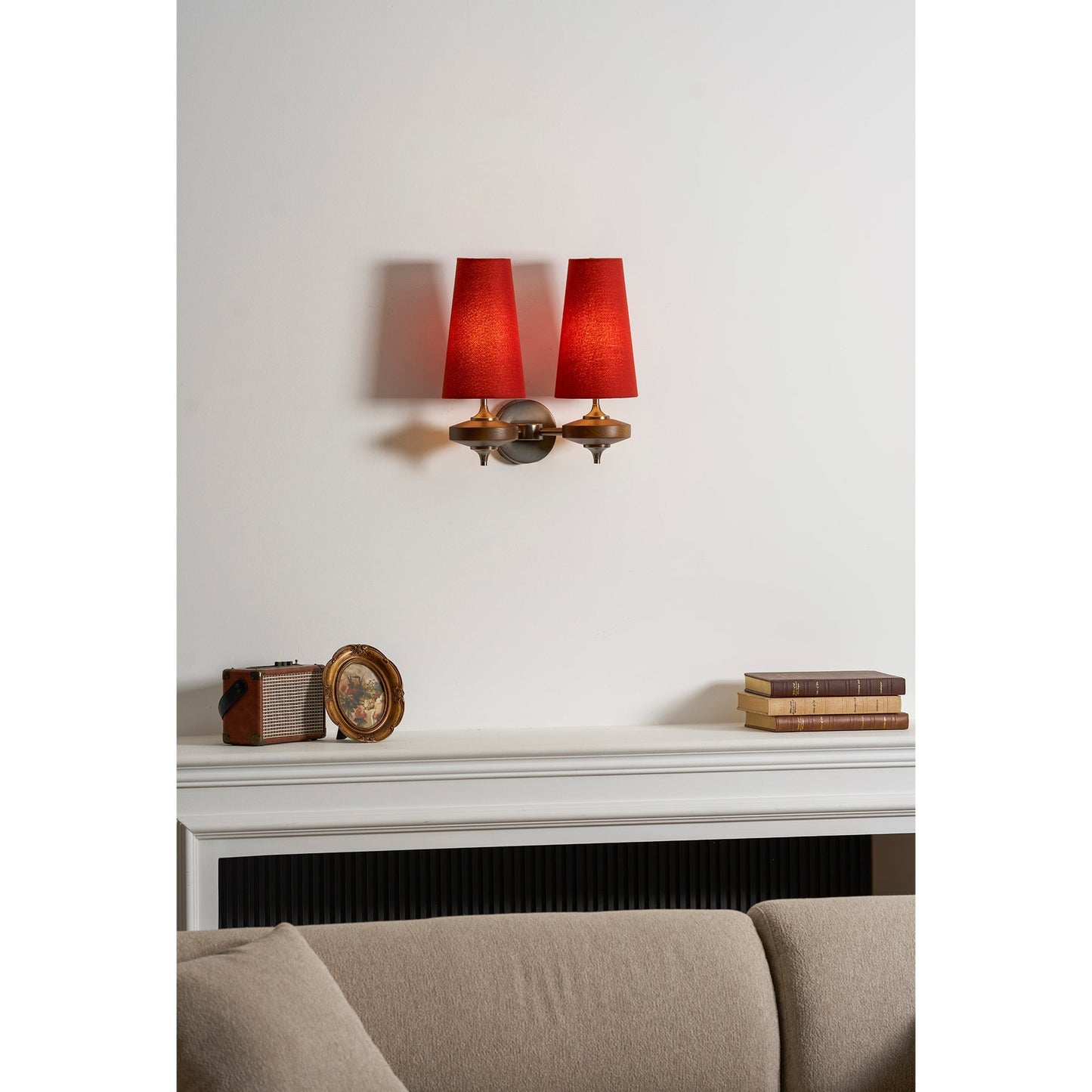 Applique murale Hour Rho en noyer et textile – image 40