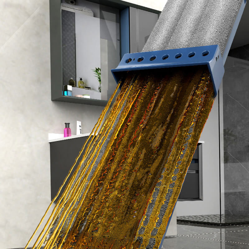Balai à essorage intégré avec lingettes microfibres