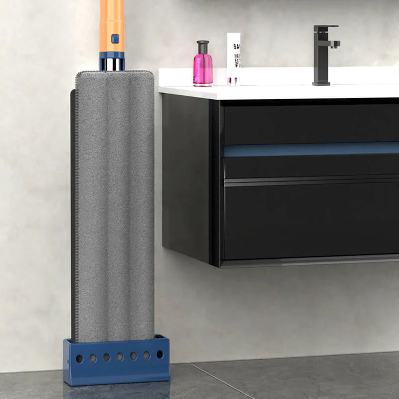 Balai à essorage intégré avec lingettes microfibres