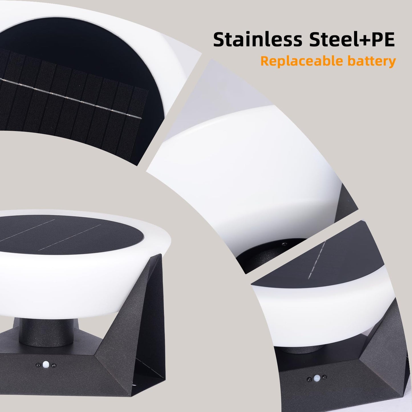 Grande lanterne solaire de sol 38 cm – 3000 K – image 11