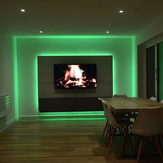 Ruban LED multicolore de 5 m avec télécommande, 12 V