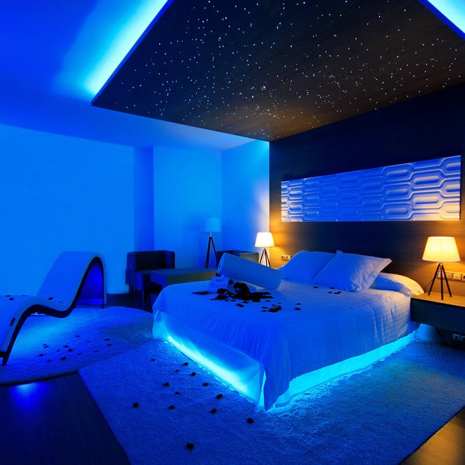 Ruban LED multicolore de 5 m avec télécommande, 12 V