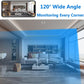 Caméra intérieure Wi-Fi 1080P rechargeable avec vision nocturne