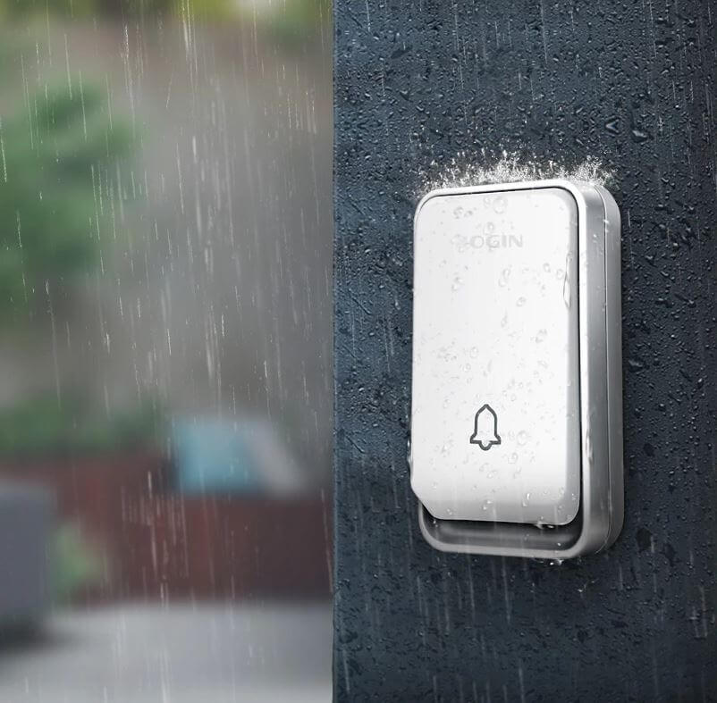 Sonnette sans fil à bouton cinétique sans pile