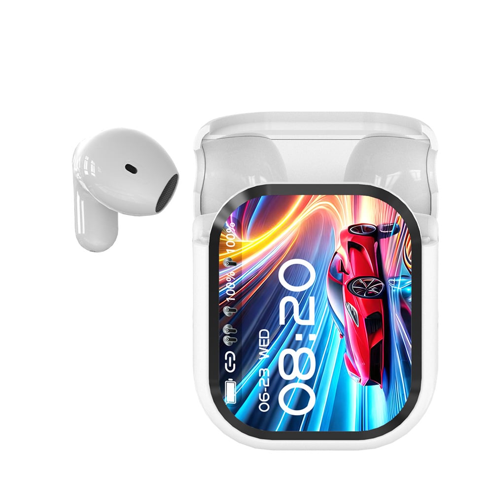 Écouteurs intra-auriculaires Bluetooth 5.4 avec boîtier LED