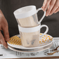 Tasse en porcelaine 180 ml avec soucoupe et cuillère