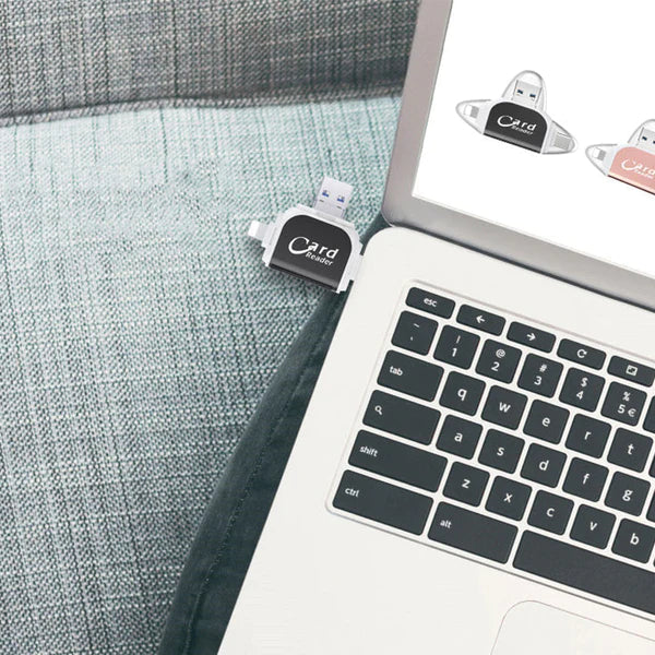 Lecteur de cartes SD et microSD à connecteurs multiples