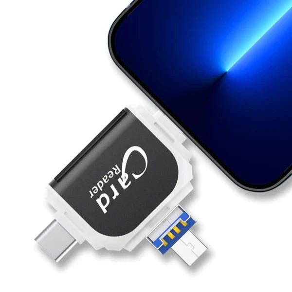 Lecteur de cartes SD et microSD à connecteurs multiples