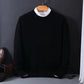 Pull en cachemire à col rond et coupe droite, tailles S à 3XL
