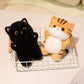 Peluche chat souple – 7 modèles